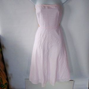 J. Crew Dresses - Pastel pink J Crew seersucker party dress J. Crew Dresses - Pastel pink J Crew seersucker party dress